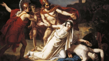 Antigone donnant la sépulture à Polynice