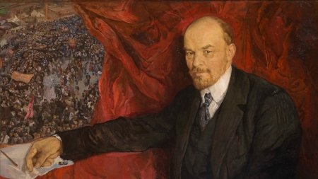 Lénine et la manifestation