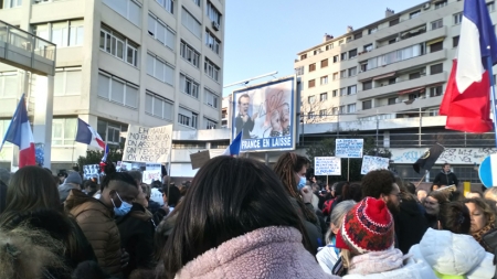 Manifestation Toulon 8 janvier 2022