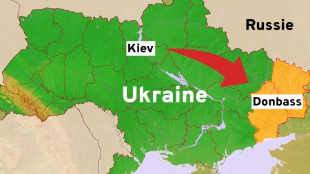 Situation géographique du Donbass