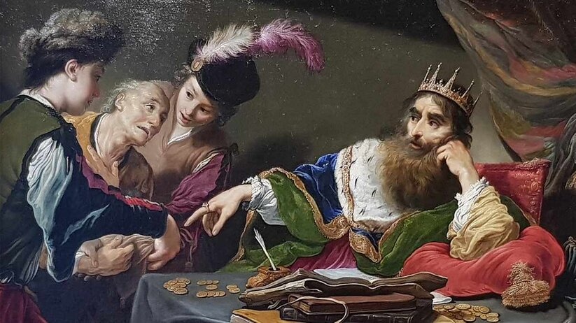 Crésus réclamant le tribut à un paysan de Lydie