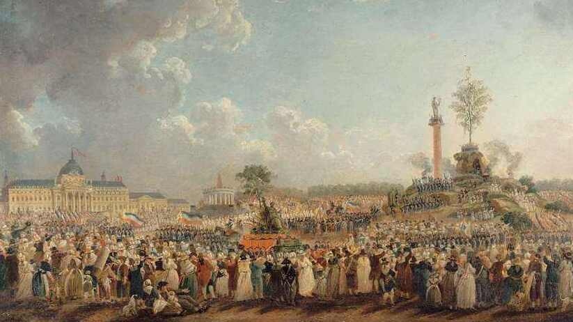 La fête de l'Etre Suprême au Champ de Mars
