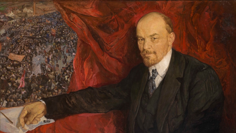 Lénine et la manifestation
