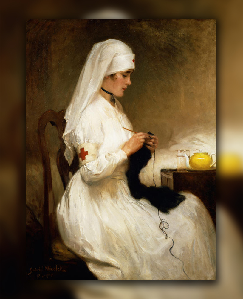 Portrait d'une infirmière de la Croix Rouge