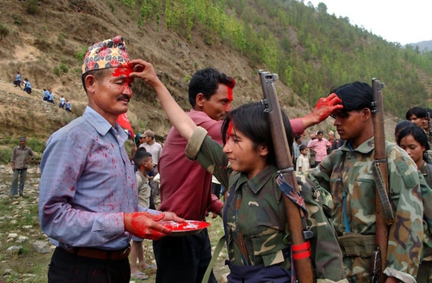 Soldats de l'armée nationale de libération du Népal